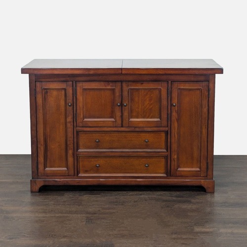 Used Pottery Barn Torrens Bar Cabinet for sale on AptDeco