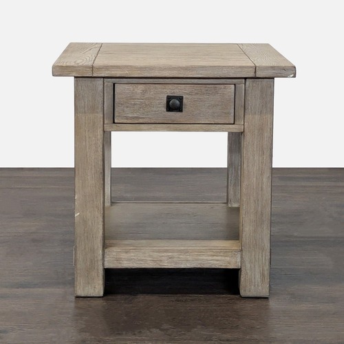 Used Pottery Barn Benchwright Square End Table for sale on AptDeco