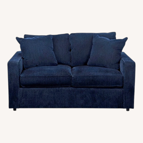 Used Room & Board York Navy Blue Loveseat for sale on AptDeco