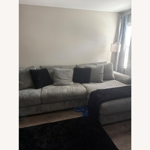 Used Ashley Furniture Light Gray 3+ Piece Sectional for sale on AptDeco