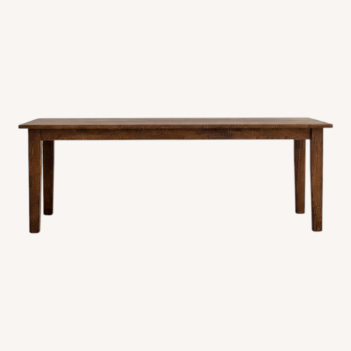 Used Crate & Barrel Basque Dark Brown Wood Dining Table for sale on AptDeco