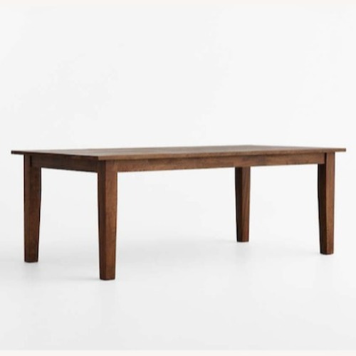 Used Crate & Barrel Basque Dark Brown Wood Dining Table for sale on AptDeco