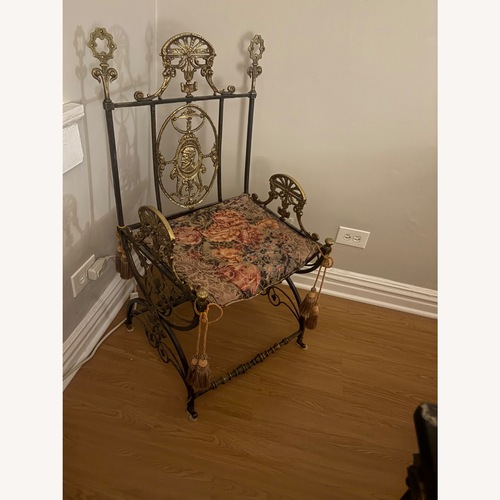 Used Pair of Cast & Wrought Iron Arm Chairs for sale on AptDeco