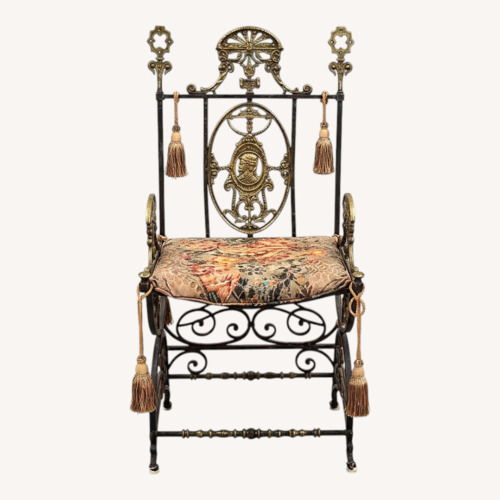 Used Pair of Cast & Wrought Iron Arm Chairs for sale on AptDeco