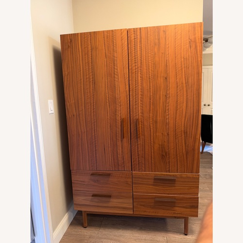 Used Blu Dot Shale Bar Cabinet in Walnut for sale on AptDeco
