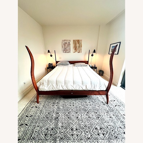 Used Savarese Darling California King Bed Frame for sale on AptDeco