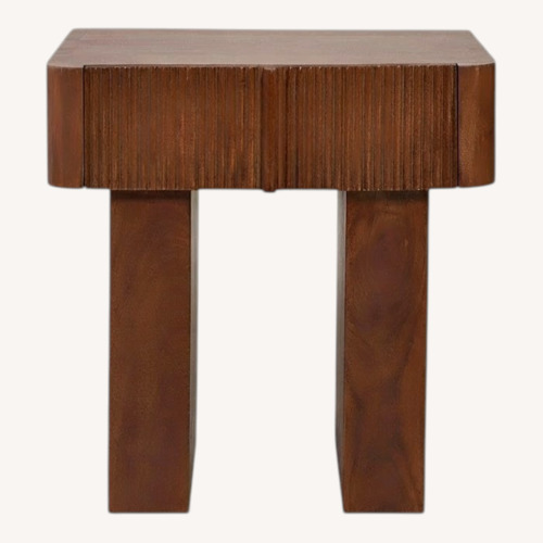 Used Lulu & Georgia Dark Brown Wood Side Tables for sale on AptDeco