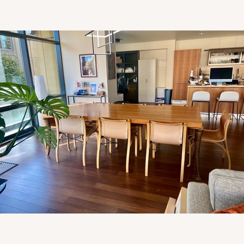 Used Custom Made "Linn" Natural Wood Dining Table for sale on AptDeco