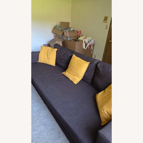 Used IKEA Friheten Dark Gray Fabric Sleeper Sofa for sale on AptDeco
