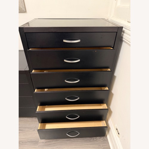 Used The Door Store Black Wood Dresser for sale on AptDeco