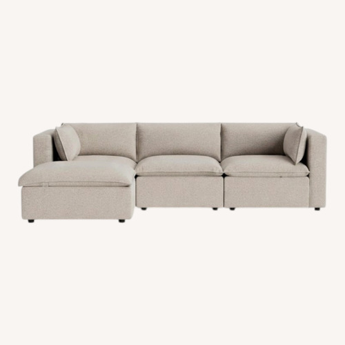 Used Joybird Light Gray Fabric 3+ Piece Sectional for sale on AptDeco