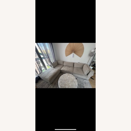 Used Joybird Light Gray Fabric 3+ Piece Sectional for sale on AptDeco