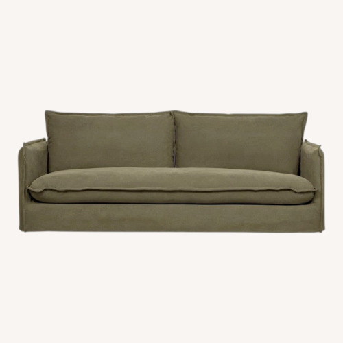Used Sixpenny Neva Sofa + Ottoman and Extra Slipcover for sale on AptDeco