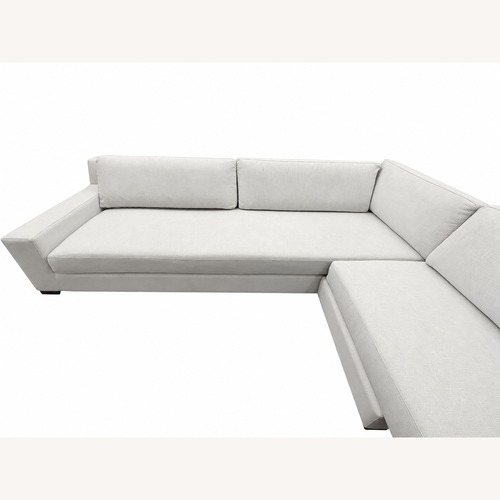 Used Restoration Hardware Modena Track Arm L-Sectional Mist for sale on AptDeco