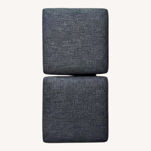 Used Coffee Table with 4 Rolling Ottomans for sale on AptDeco