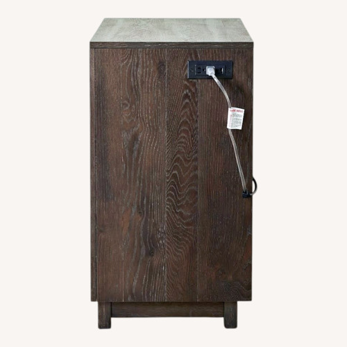 Used Dark Gray Sideboard Buffet with Wine Rack for sale on AptDeco