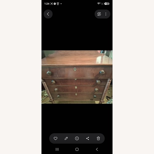 Used American Late Empire Mohagony Chest of Drawersr for sale on AptDeco