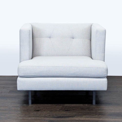Used CB2 Avec Modern Light Gray Lounge Chair  for sale on AptDeco