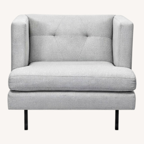 Used CB2 Avec Modern Light Gray Lounge Chair  for sale on AptDeco