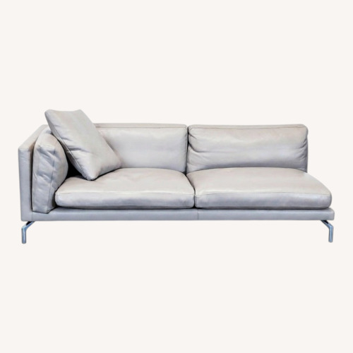 Used Design Within Reach Como Modern Grey Leather for sale on AptDeco