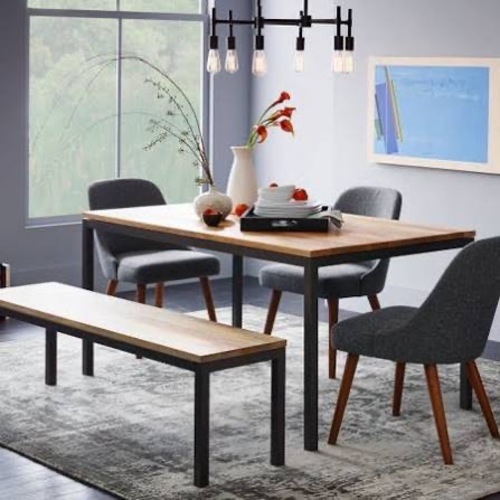 Used West Elm Box Frame Mango Wood Dining Table for sale on AptDeco