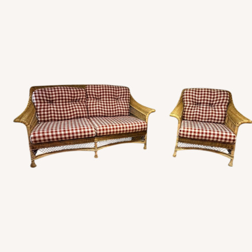 Used Small Outdoor Couch and Two Chairs for sale on AptDeco