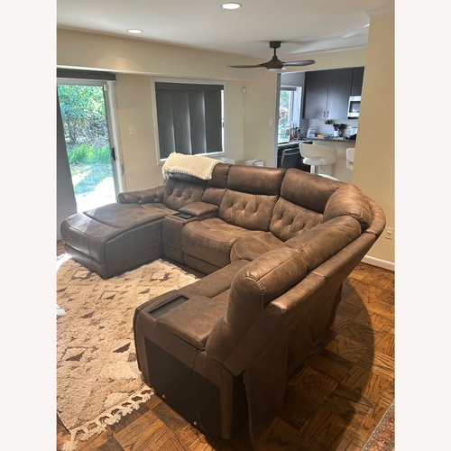 Used Bob's Discount Large Sectional with Chaise for sale on AptDeco