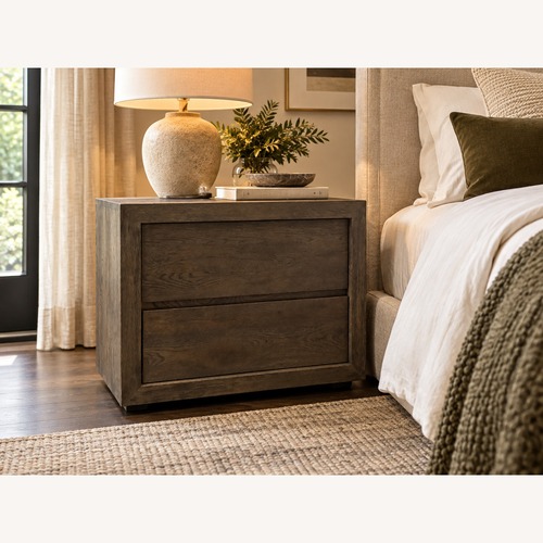 Used Restoration Hardware Drifted Reclaimed Oak Nightstand 32" for sale on AptDeco
