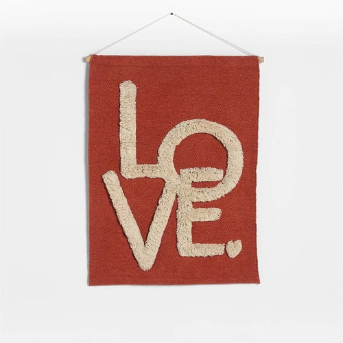 Used Crate & Barrel Leary "Love" Handwoven Tapestry for sale on AptDeco