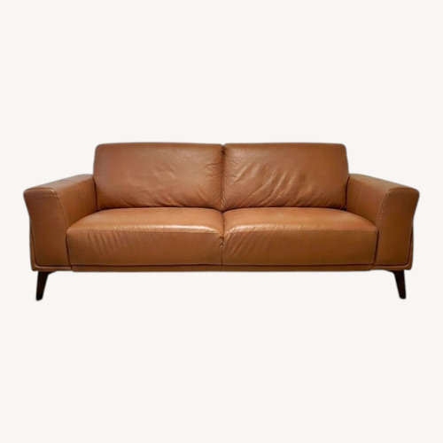 Used Brown Leather Couch for sale on AptDeco