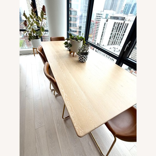 Used Longfellow 76" Oak Dining Table for sale on AptDeco