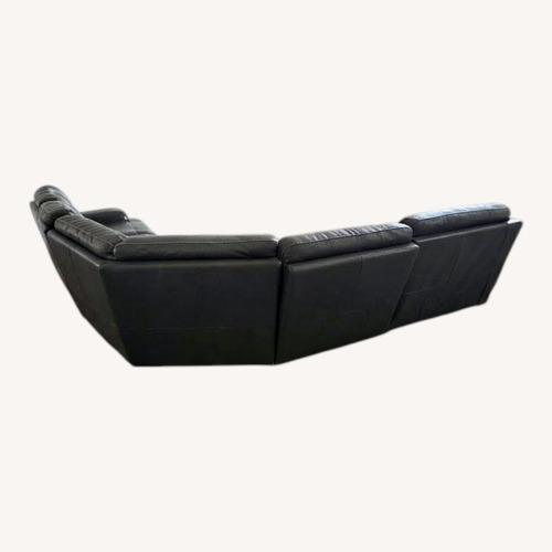 Used Italian Leather Duel Electric Recliners  for sale on AptDeco