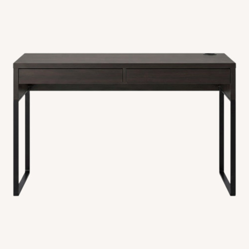 Used IKEA Black Wood Desk for sale on AptDeco
