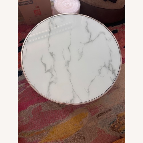 Used Tempered Glass White Coffee Tables  for sale on AptDeco