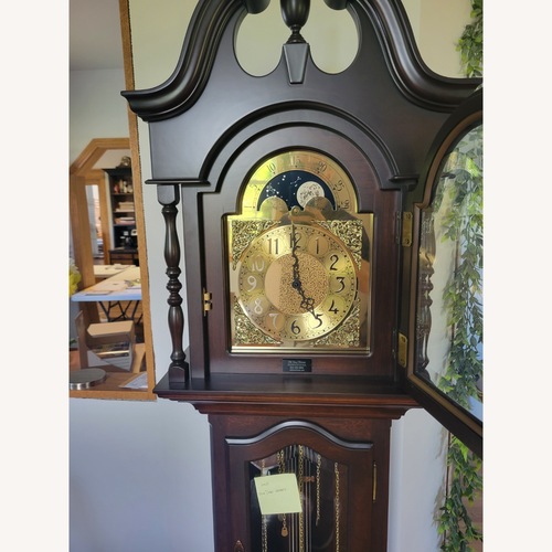 Used Hancrafted Amish Grandmother Solid Wood Clock  for sale on AptDeco