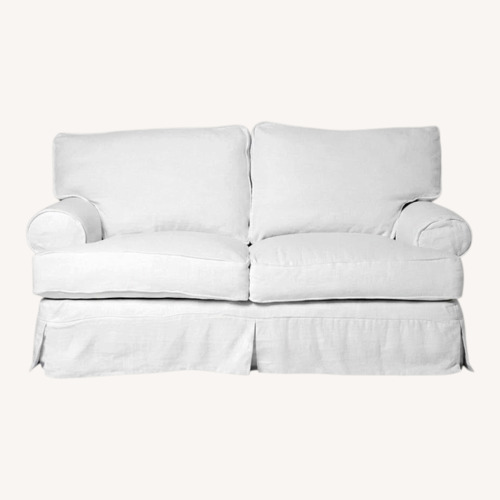 Used Shabby Chic 2 Seater Sofa White for sale on AptDeco