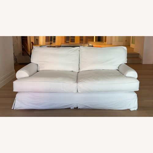 Used Shabby Chic 2 Seater Sofa White for sale on AptDeco