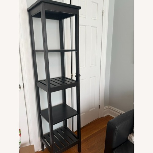 Used IKEA Black Wood Bookcase for sale on AptDeco