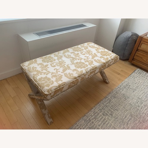 Used Fabric Bench for sale on AptDeco