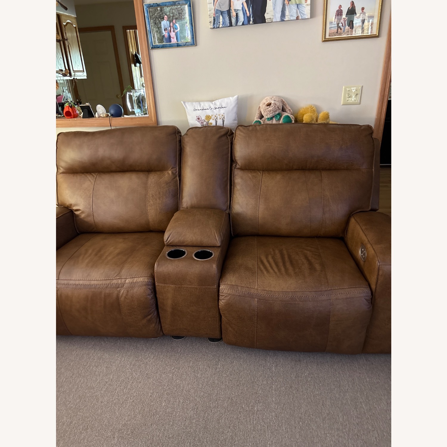 Ashley Furniture Light Brown 2 Seater Sofa - image-2