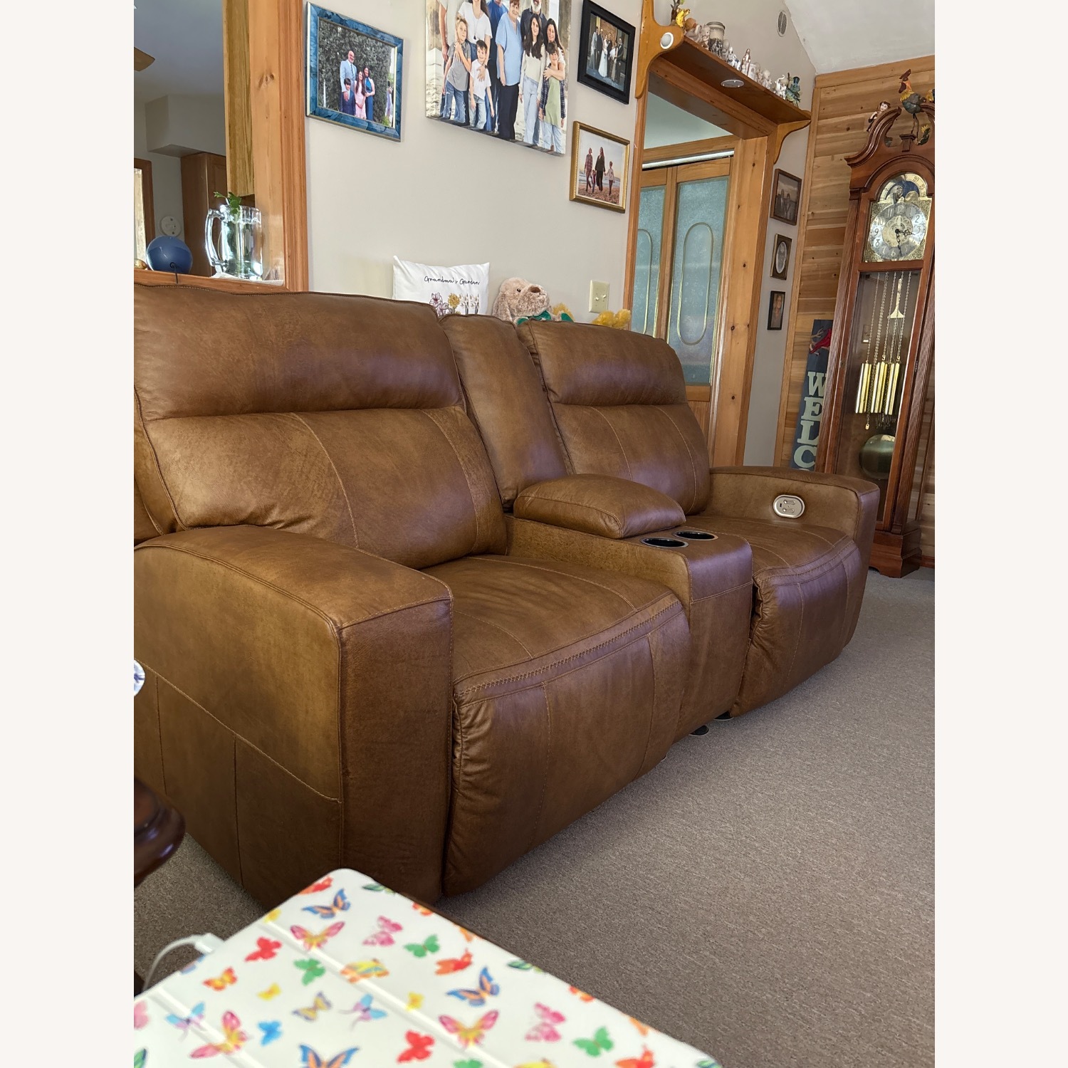 Ashley Furniture Light Brown 2 Seater Sofa - image-1