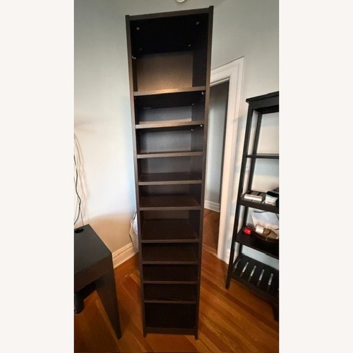 Used IKEA Black Wood Bookcase for sale on AptDeco