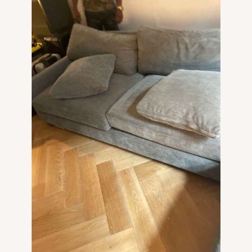 Used Room & Board Dark Gray Fabric 2 Piece Sectional for sale on AptDeco