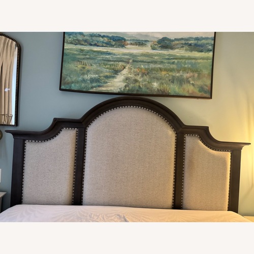 Used Macys King size Bed Frame  for sale on AptDeco