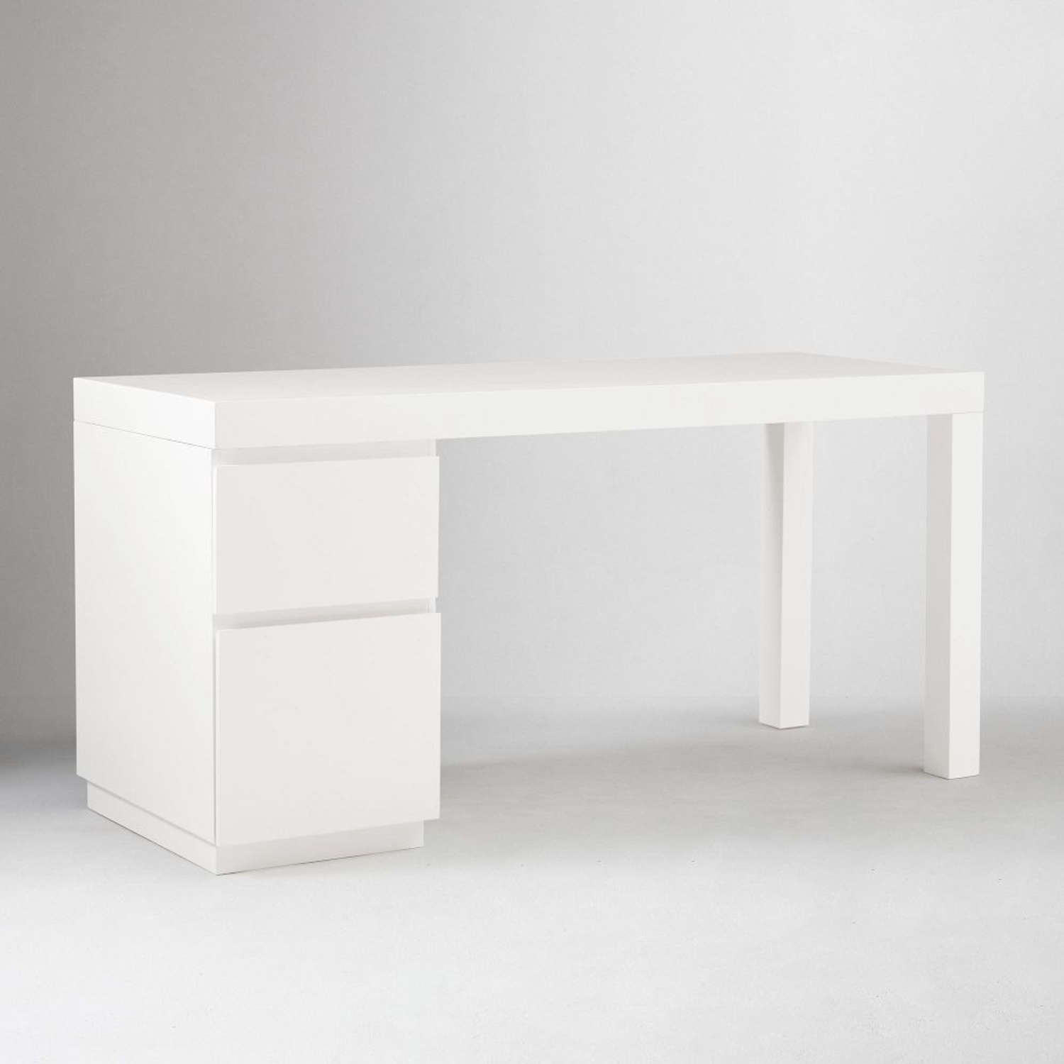 West Elm Parsons Dest with File Cabinet - image-5