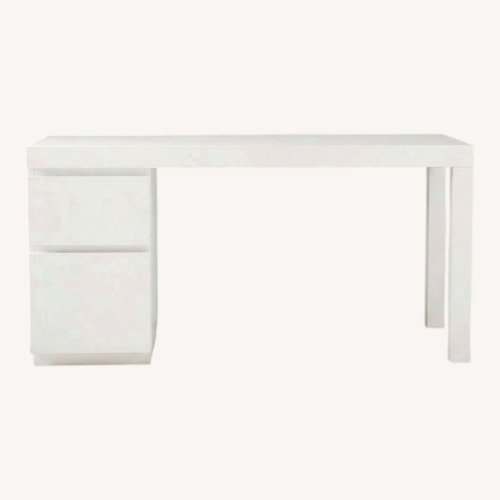 Used West Elm Parsons Dest with File Cabinet for sale on AptDeco