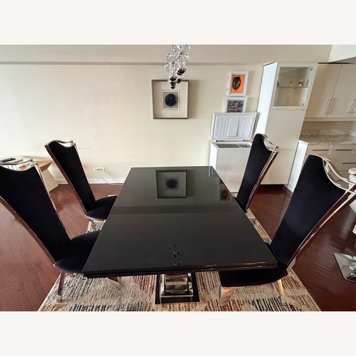 Used Luxury Marble Extendable Dining Set for sale on AptDeco