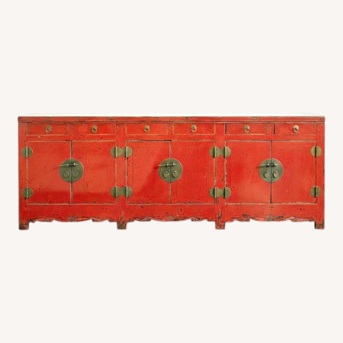 Used Red Wood Sideboard for sale on AptDeco