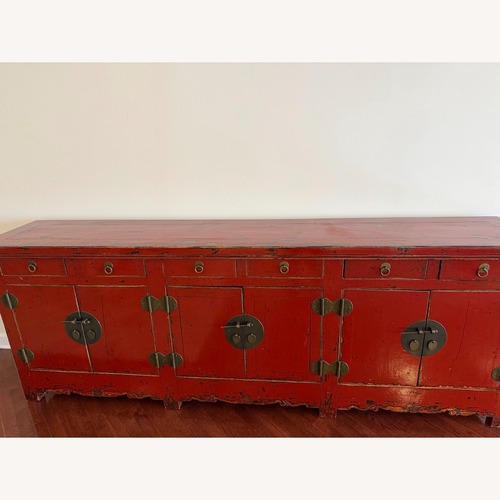 Used Red Wood Sideboard for sale on AptDeco