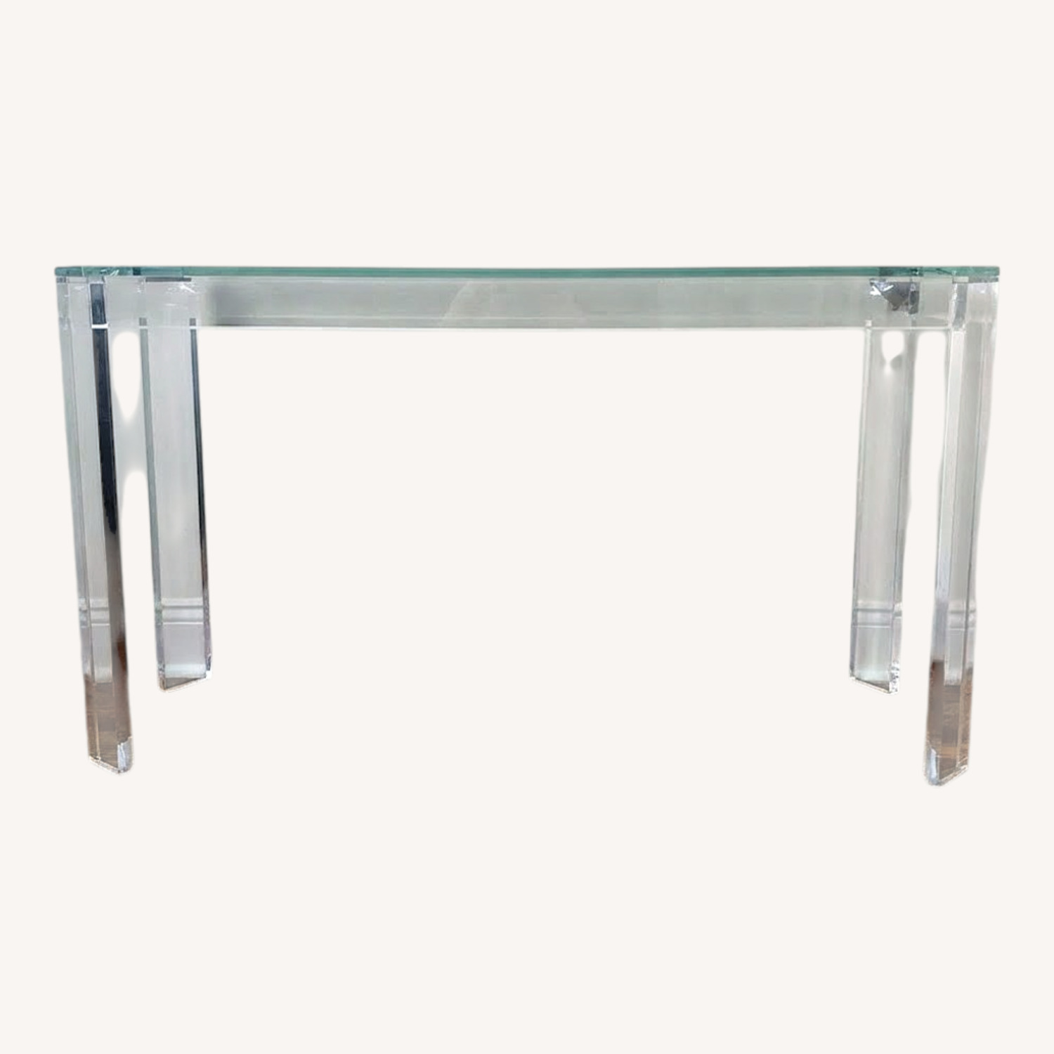 Andrew Martin Augustine Acrylic Console Table/Glass Top - image-4